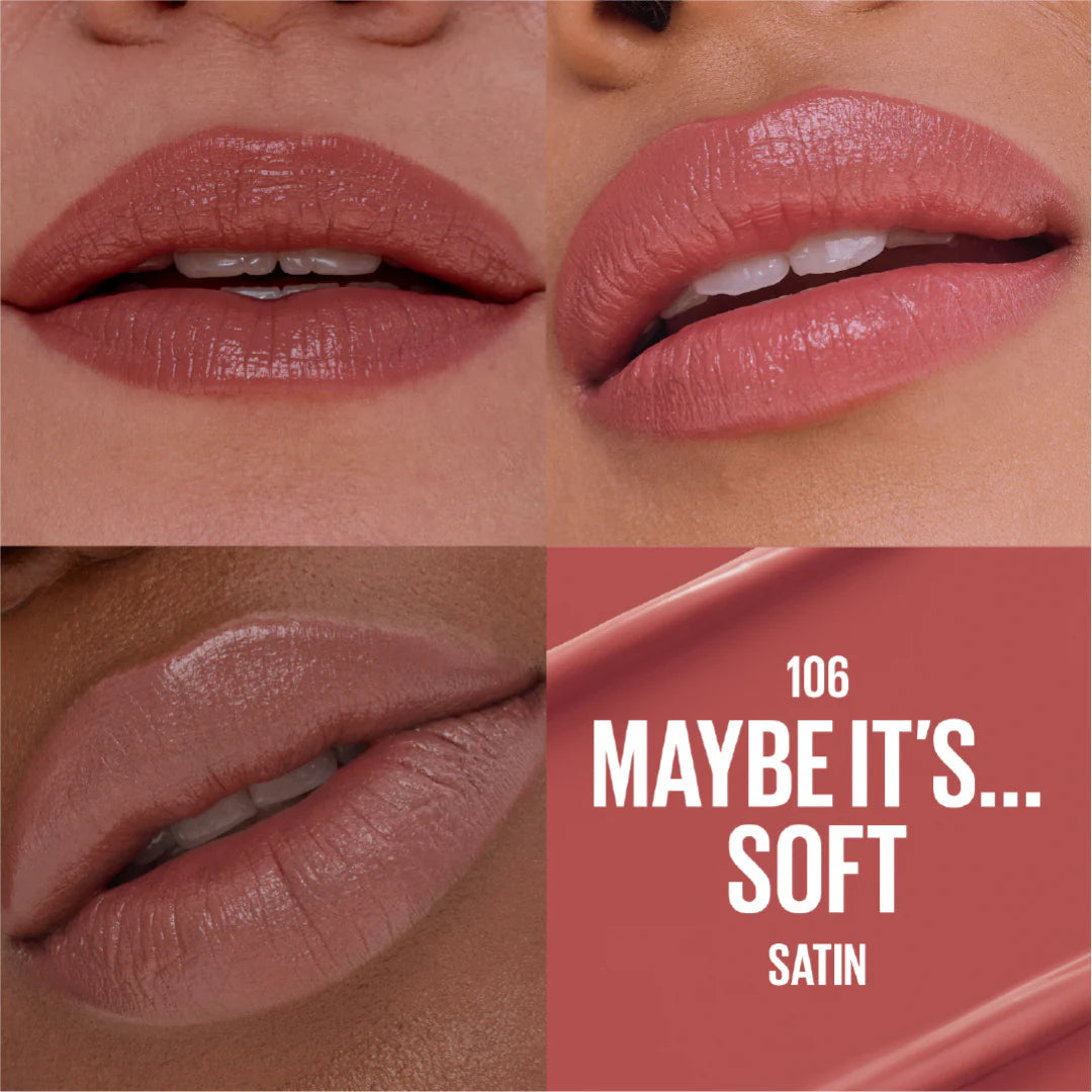 Maybelline, New York Serum Lipstick Hydrating Lip Makeup with 8HRs of Lip Plumping Moisture with Hyaluronic Acid + Oil Blend