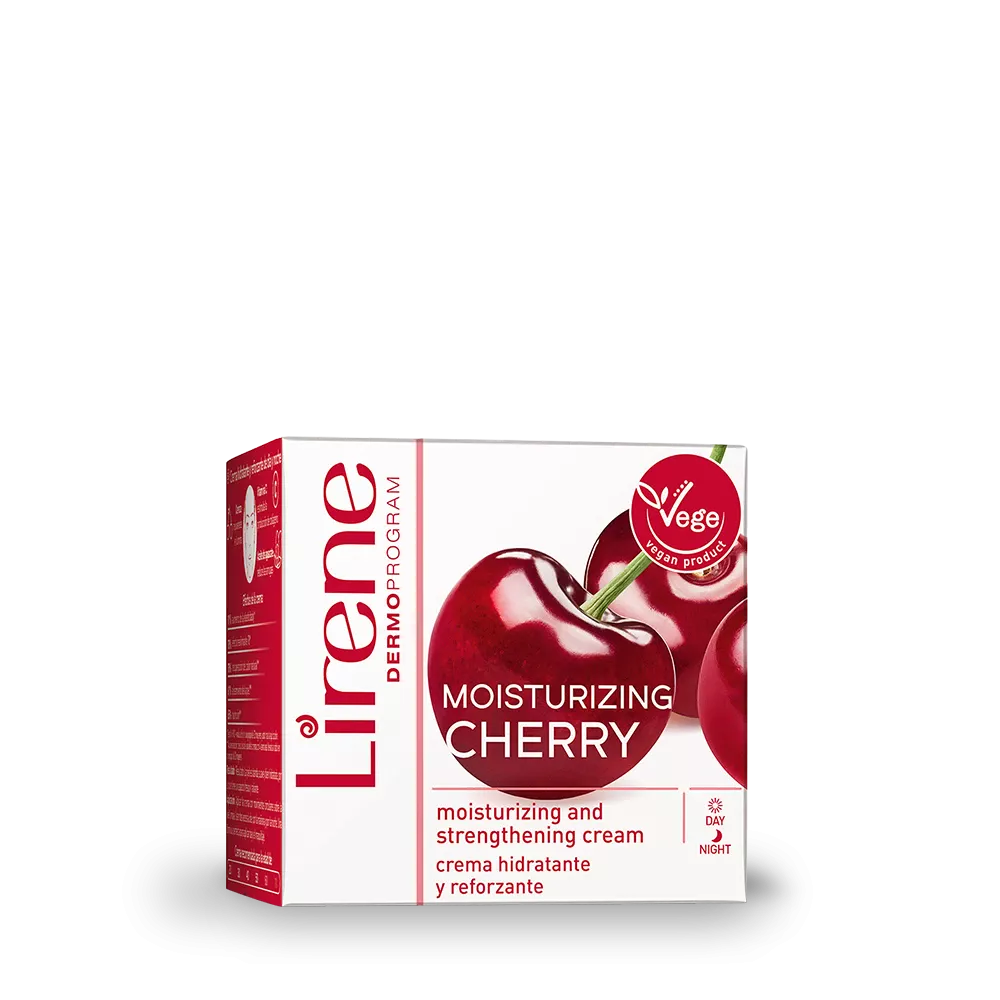 Crème légère hydratante et rafraîchissante Lirene, cerise et citron