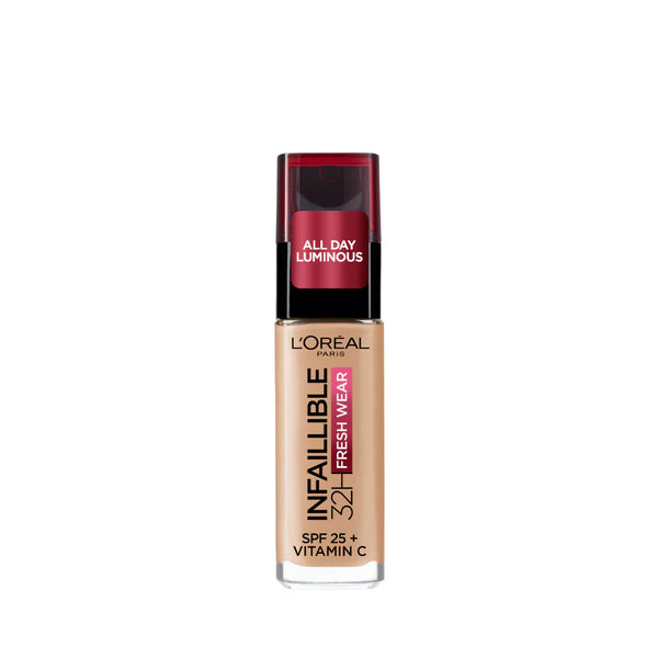 L'Oreal, Paris Makeup Infallible 32H Freshwear Longwear Liquid Foundation, Vitamin C, SPF26