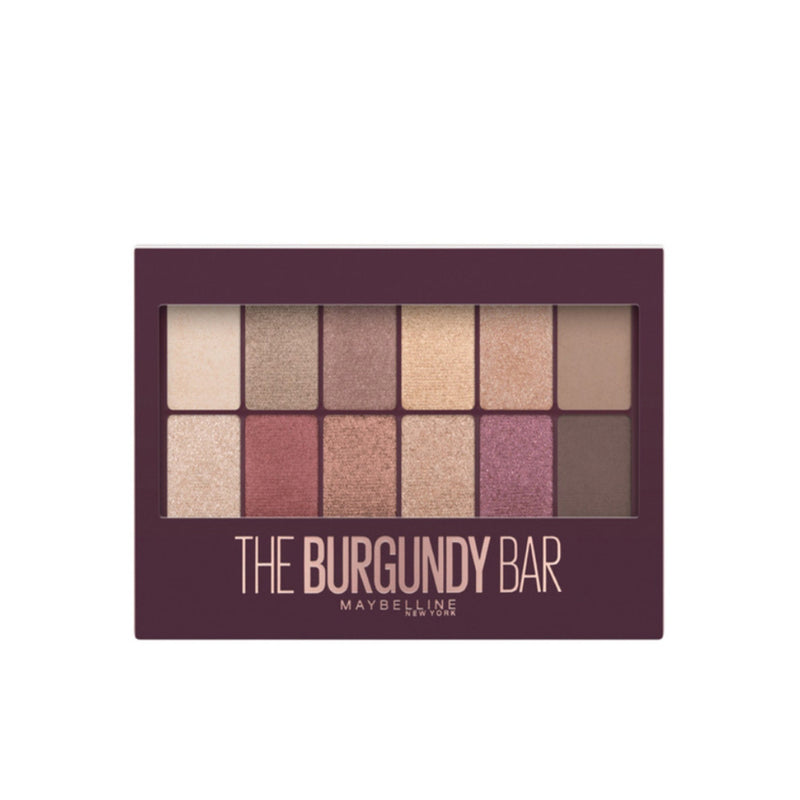 Maybelline, New York The Burgundy Bar Eyeshadow Palette - Features 12 Expertly Curated Shades