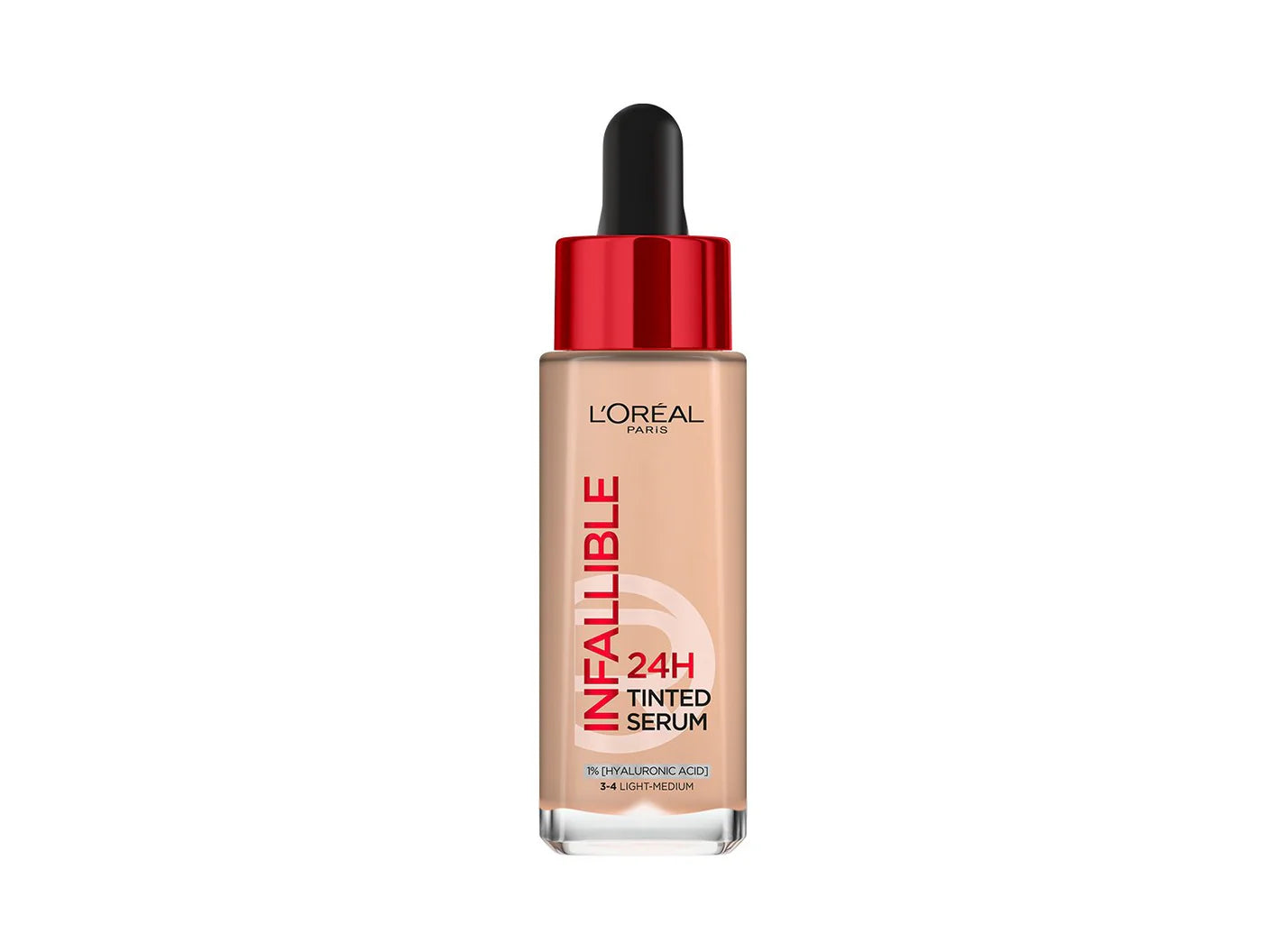 L’Oréal Paris, 24H Tinted Serum with 1% Hyaluronic Acid for Radiant Hydrated Skin