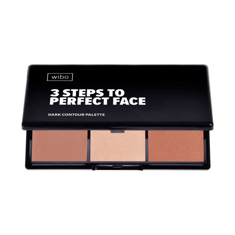 Wibo, 3 Steps To Perfect Face Dark Contour Palette