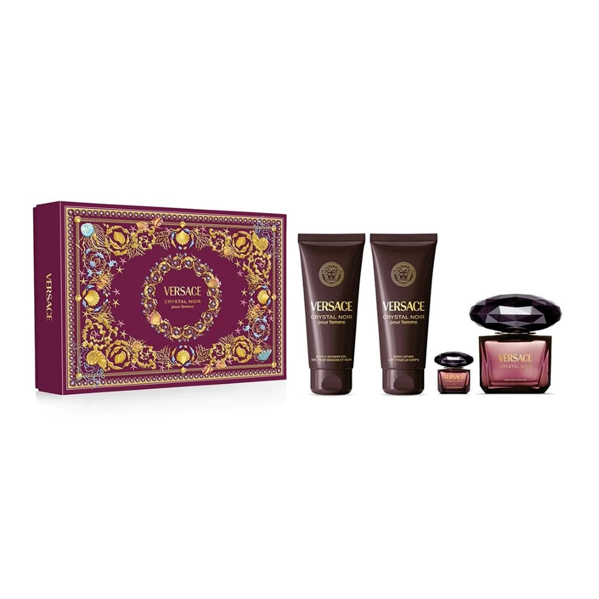 Versace, Crystal Noir Pour Femme Eau De Parfum - Gift Set