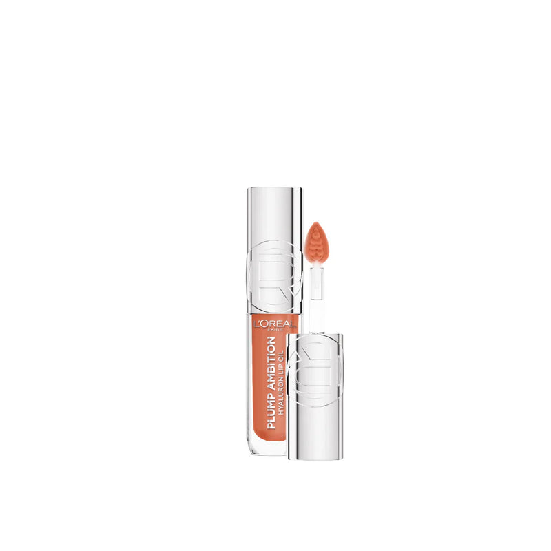L'Oreal, Paris Plump Ambition Hyaluron Lip Oil, 24HR Hydration and Volumizing Shine