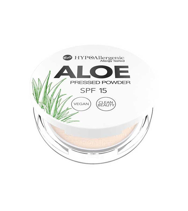 Bell, Hypoallergenic Aloe Pressed Powder SPF15