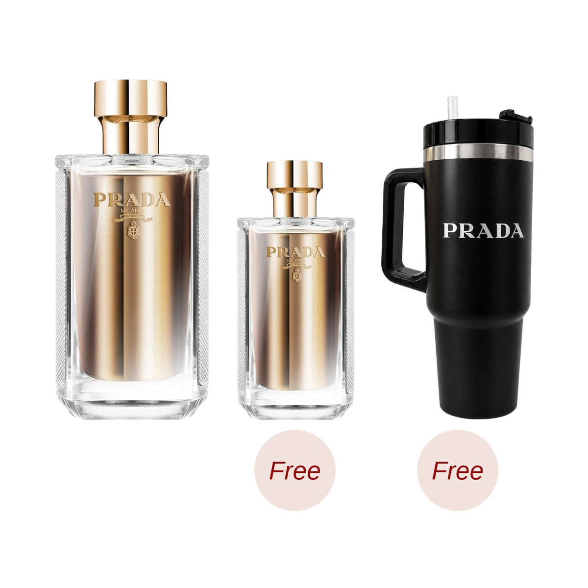 La Femme Prada Eau de Parfum 100ml with the free 50ml and a free Prada mug