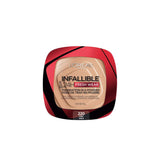 L’Oreal, Paris Infallible Up to 24H Fresh Wear Foundation in a Powder- Waterproof, Heatproof, Sweatproof