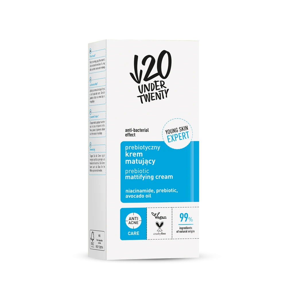 Lirene, Under Twenty Prebiotic Mattifying Cream