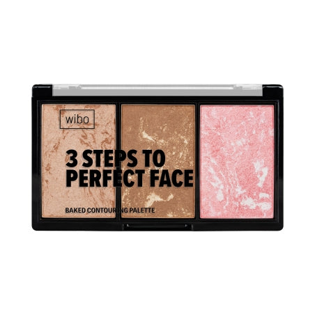 Wibo, 3 Steps Baked Contouring Palette